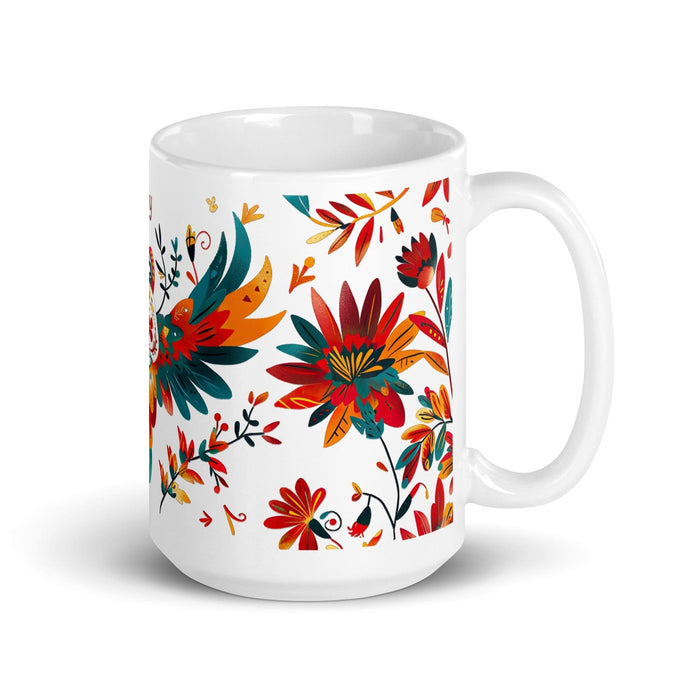 Avery Exclusive Name Art Piece Home Office Work Coffee Mug Mexican Spanish Pride Gift Cup One-Of-A-Kind Calligraphy White Glossy Mug | A24 Mexicada 15 oz