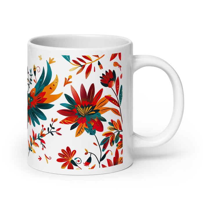 Avery Exclusive Name Art Piece Home Office Work Coffee Mug Mexican Spanish Pride Gift Cup One-Of-A-Kind Calligraphy White Glossy Mug | A24 Mexicada 20 oz