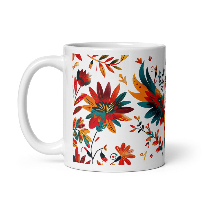 Avery Exclusive Name Art Piece Home Office Work Coffee Mug Mexican Spanish Pride Gift Cup One-Of-A-Kind Calligraphy White Glossy Mug | A24 Mexicada