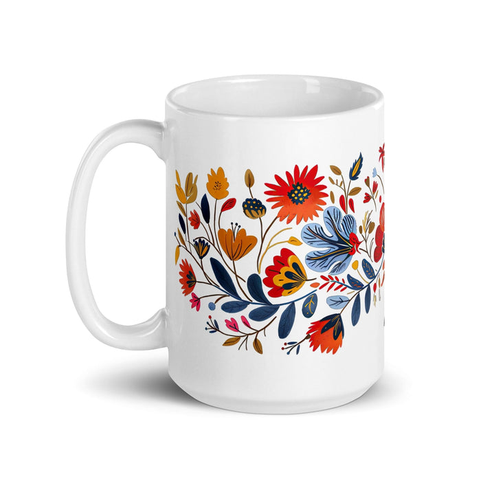 Avery Exclusive Name Art Piece Home Office Work Coffee Mug Mexican Spanish Pride Gift Cup One-Of-A-Kind Calligraphy White Glossy Mug | A25 Mexicada