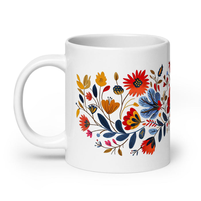 Avery Exclusive Name Art Piece Home Office Work Coffee Mug Mexican Spanish Pride Gift Cup One-Of-A-Kind Calligraphy White Glossy Mug | A25 Mexicada