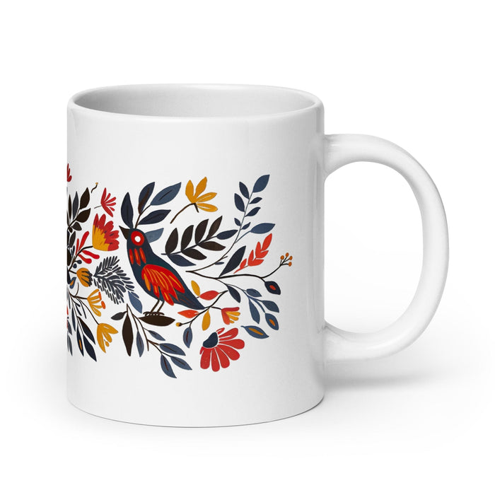 Avery Exclusive Name Art Piece Home Office Work Coffee Mug Mexican Spanish Pride Gift Cup One-Of-A-Kind Calligraphy White Glossy Mug | A5 Mexicada 20 oz