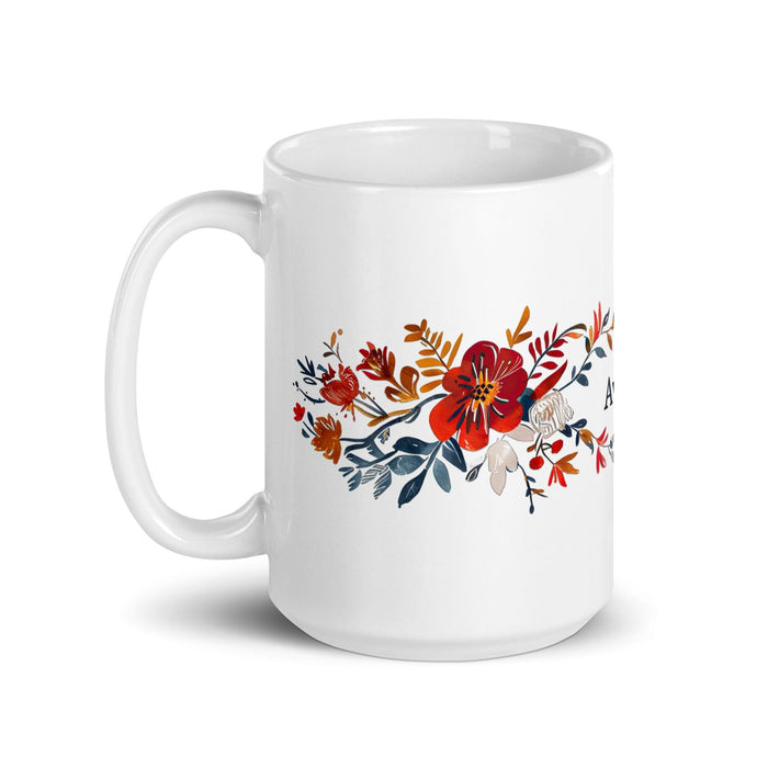 Avery Exclusive Name Art Piece Home Office Work Coffee Mug Mexican Spanish Pride Gift Cup One-Of-A-Kind Calligraphy White Glossy Mug | A8 Mexicada