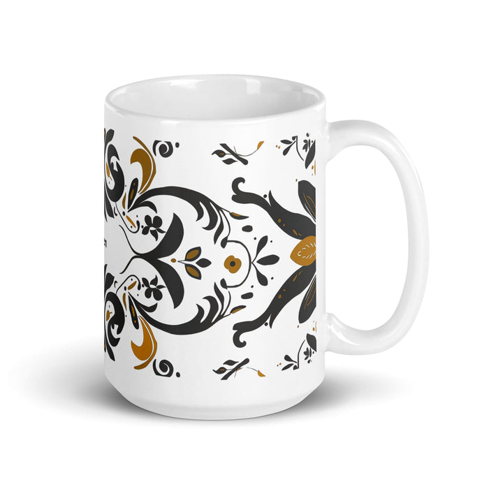 Ayden Exclusive Name Art Piece Home Office Work Coffee Mug Mexican Spanish Pride Gift Cup One-Of-A-Kind Calligraphy White Glossy Mug | A14 Mexicada 15 oz