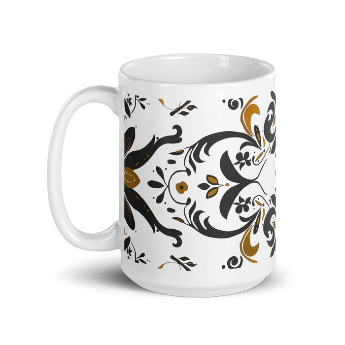 Ayden Exclusive Name Art Piece Home Office Work Coffee Mug Mexican Spanish Pride Gift Cup One-Of-A-Kind Calligraphy White Glossy Mug | A14 Mexicada