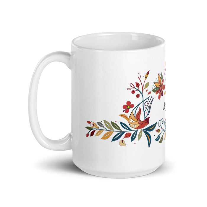 Ayden Exclusive Name Art Piece Home Office Work Coffee Mug Mexican Spanish Pride Gift Cup One-Of-A-Kind Calligraphy White Glossy Mug | A17 Mexicada