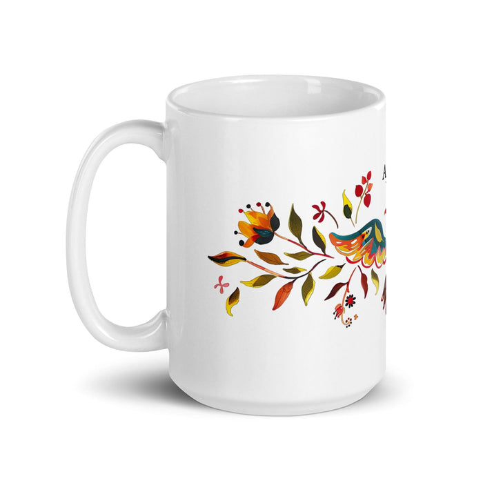 Ayden Exclusive Name Art Piece Home Office Work Coffee Mug Mexican Spanish Pride Gift Cup One-Of-A-Kind Calligraphy White Glossy Mug | A22 Mexicada