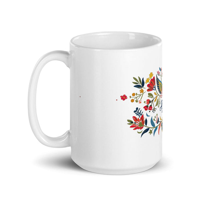 Ayden Exclusive Name Art Piece Home Office Work Coffee Mug Mexican Spanish Pride Gift Cup One-Of-A-Kind Calligraphy White Glossy Mug | A3 Mexicada