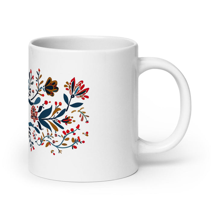 Ayden Exclusive Name Art Piece Home Office Work Coffee Mug Mexican Spanish Pride Gift Cup One-Of-A-Kind Calligraphy White Glossy Mug | A5 Mexicada 20 oz