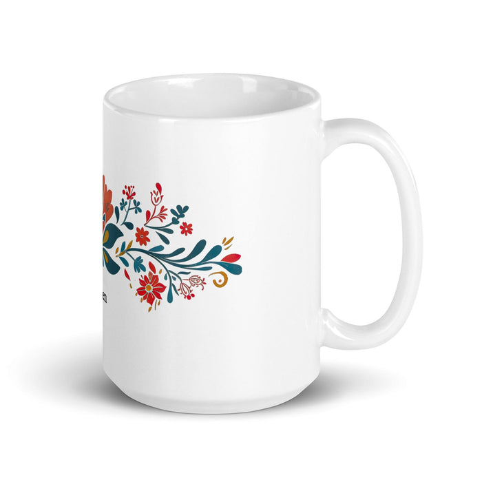 Ayden Exclusive Name Art Piece Home Office Work Coffee Mug Mexican Spanish Pride Gift Cup One-Of-A-Kind Calligraphy White Glossy Mug | A6 Mexicada 15 oz