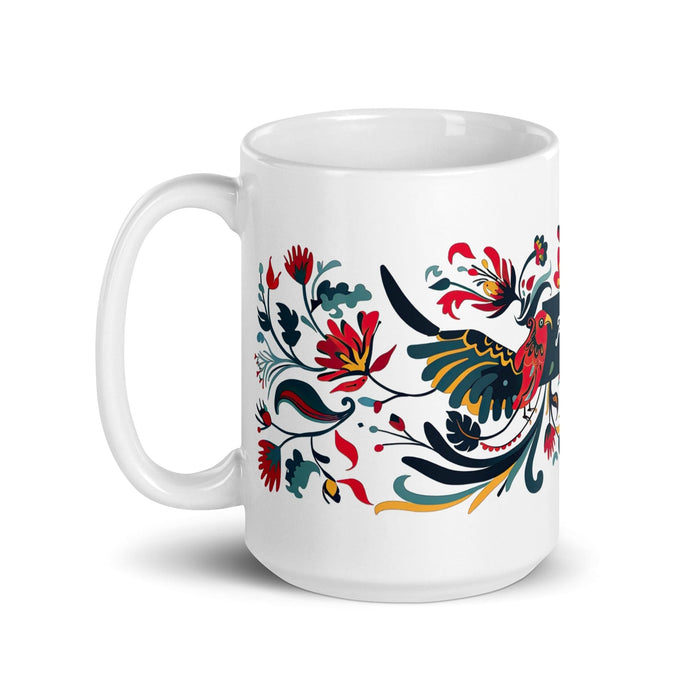 Ayden Exclusive Name Art Piece Home Office Work Coffee Mug Mexican Spanish Pride Gift Cup One-Of-A-Kind Calligraphy White Glossy Mug | A7 Mexicada