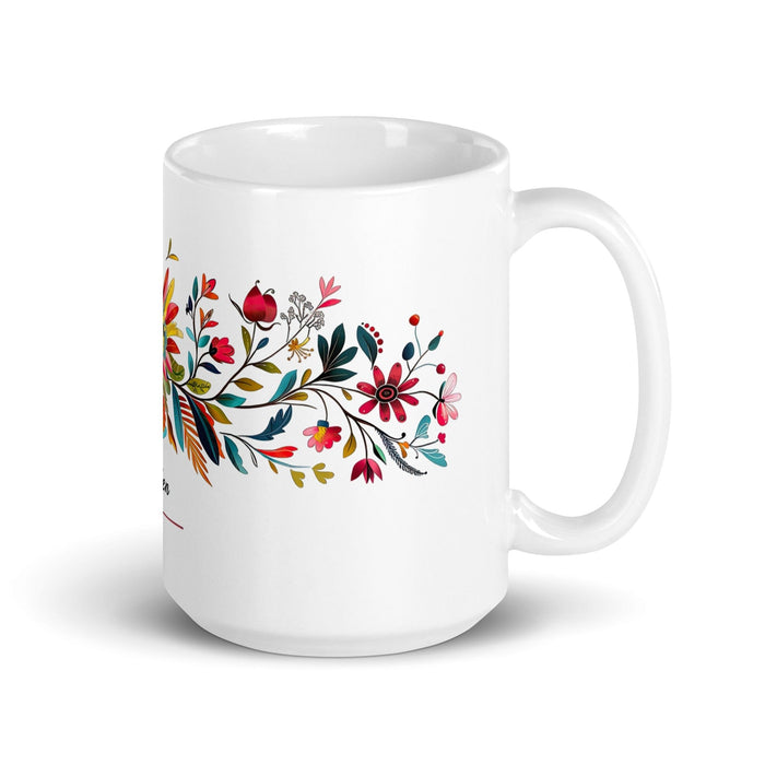 Ayden Exclusive Name Art Piece Home Office Work Coffee Mug Mexican Spanish Pride Gift Cup One-Of-A-Kind Calligraphy White Glossy Mug | A9 Mexicada 15 oz