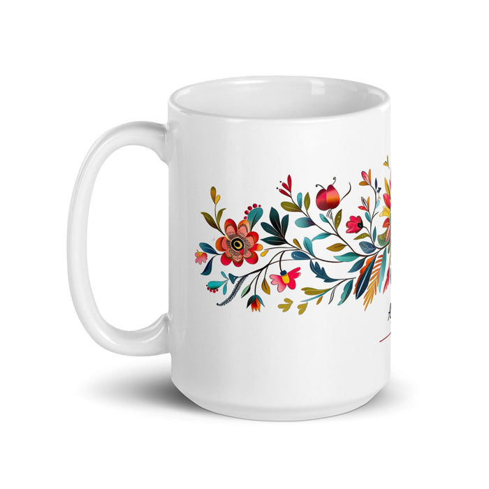 Ayden Exclusive Name Art Piece Home Office Work Coffee Mug Mexican Spanish Pride Gift Cup One-Of-A-Kind Calligraphy White Glossy Mug | A9 Mexicada