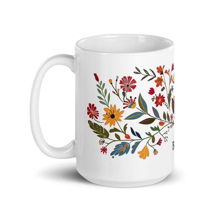 Bailey Exclusive Name Art Piece Home Office Work Coffee Mug Mexican Spanish Pride Gift Cup One-Of-A-Kind Calligraphy White Glossy Mug | B1 Mexicada