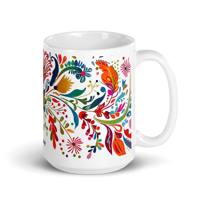 Bailey Exclusive Name Art Piece Home Office Work Coffee Mug Mexican Spanish Pride Gift Cup One-Of-A-Kind Calligraphy White Glossy Mug | B14 Mexicada 15 oz