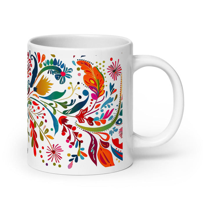 Bailey Exclusive Name Art Piece Home Office Work Coffee Mug Mexican Spanish Pride Gift Cup One-Of-A-Kind Calligraphy White Glossy Mug | B14 Mexicada 20 oz