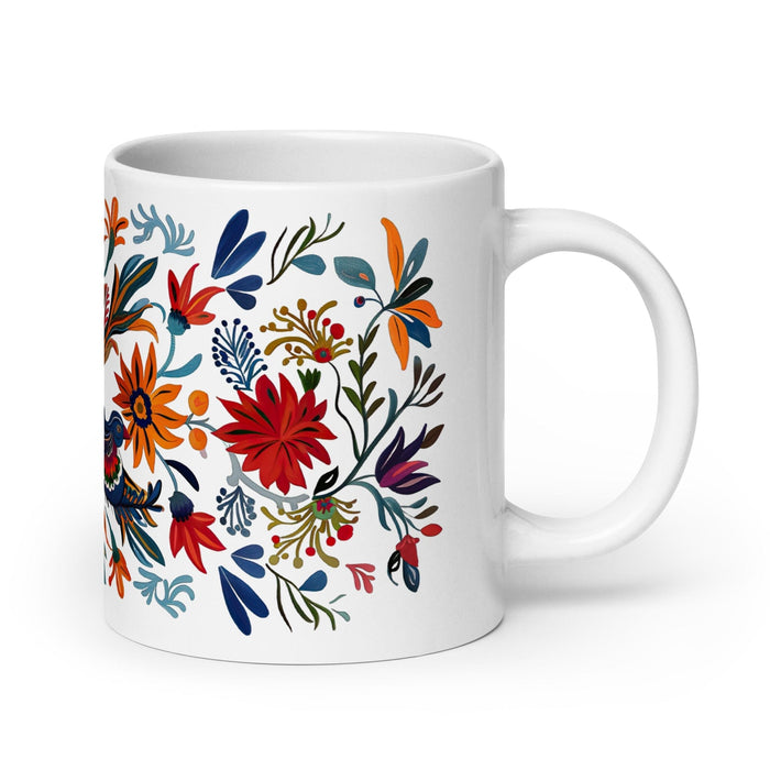 Bailey Exclusive Name Art Piece Home Office Work Coffee Mug Mexican Spanish Pride Gift Cup One-Of-A-Kind Calligraphy White Glossy Mug | B15 Mexicada 20 oz