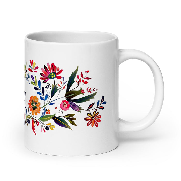 Bailey Exclusive Name Art Piece Home Office Work Coffee Mug Mexican Spanish Pride Gift Cup One-Of-A-Kind Calligraphy White Glossy Mug | B18 Mexicada 20 oz