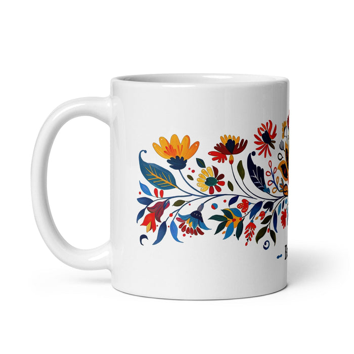 Bailey Exclusive Name Art Piece Home Office Work Coffee Mug Mexican Spanish Pride Gift Cup One-Of-A-Kind Calligraphy White Glossy Mug | B19 Mexicada