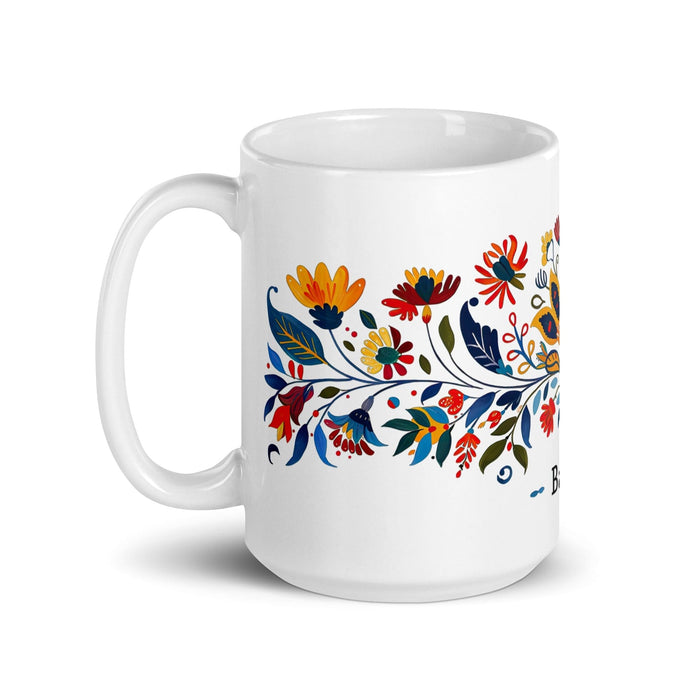 Bailey Exclusive Name Art Piece Home Office Work Coffee Mug Mexican Spanish Pride Gift Cup One-Of-A-Kind Calligraphy White Glossy Mug | B19 Mexicada