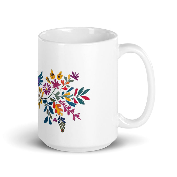 Bailey Exclusive Name Art Piece Home Office Work Coffee Mug Mexican Spanish Pride Gift Cup One-Of-A-Kind Calligraphy White Glossy Mug | B2 Mexicada 15 oz