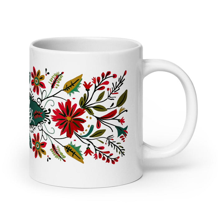 Bailey Exclusive Name Art Piece Home Office Work Coffee Mug Mexican Spanish Pride Gift Cup One-Of-A-Kind Calligraphy White Glossy Mug | B20 Mexicada 20 oz