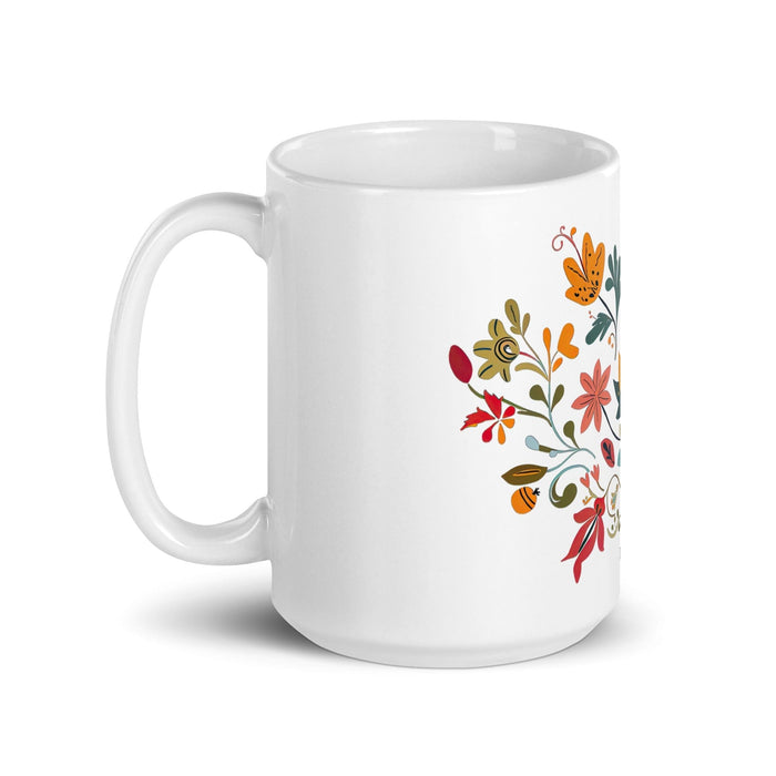 Bailey Exclusive Name Art Piece Home Office Work Coffee Mug Mexican Spanish Pride Gift Cup One-Of-A-Kind Calligraphy White Glossy Mug | B21 Mexicada