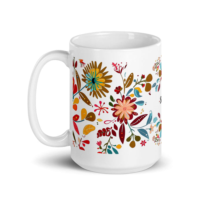 Bailey Exclusive Name Art Piece Home Office Work Coffee Mug Mexican Spanish Pride Gift Cup One-Of-A-Kind Calligraphy White Glossy Mug | B23 Mexicada