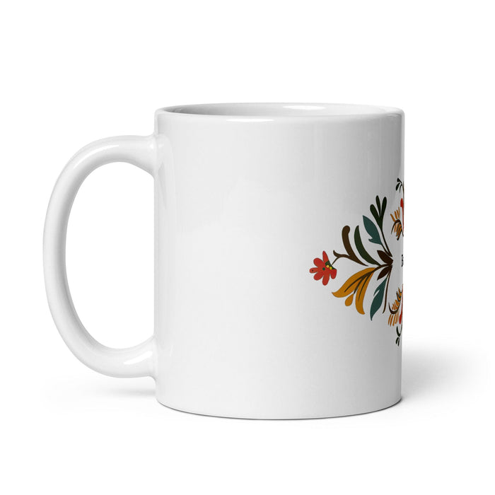 Bailey Exclusive Name Art Piece Home Office Work Coffee Mug Mexican Spanish Pride Gift Cup One-Of-A-Kind Calligraphy White Glossy Mug | B4 Mexicada