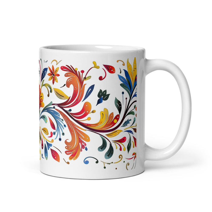 Bailey Exclusive Name Art Piece Home Office Work Coffee Mug Mexican Spanish Pride Gift Cup One-Of-A-Kind Calligraphy White Glossy Mug | B5 Mexicada 11 oz