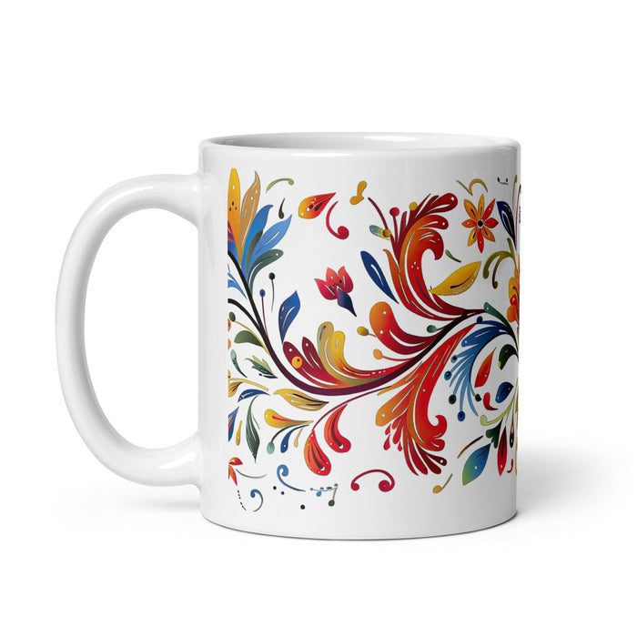 Bailey Exclusive Name Art Piece Home Office Work Coffee Mug Mexican Spanish Pride Gift Cup One-Of-A-Kind Calligraphy White Glossy Mug | B5 Mexicada