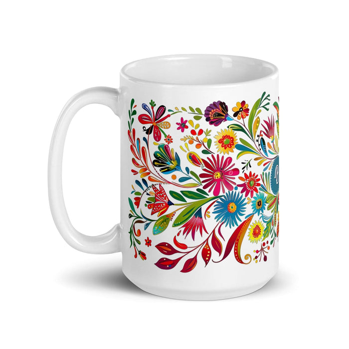 Bailey Exclusive Name Art Piece Home Office Work Coffee Mug Mexican Spanish Pride Gift Cup One-Of-A-Kind Calligraphy White Glossy Mug | B6 Mexicada