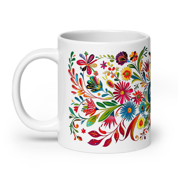 Bailey Exclusive Name Art Piece Home Office Work Coffee Mug Mexican Spanish Pride Gift Cup One-Of-A-Kind Calligraphy White Glossy Mug | B6 Mexicada