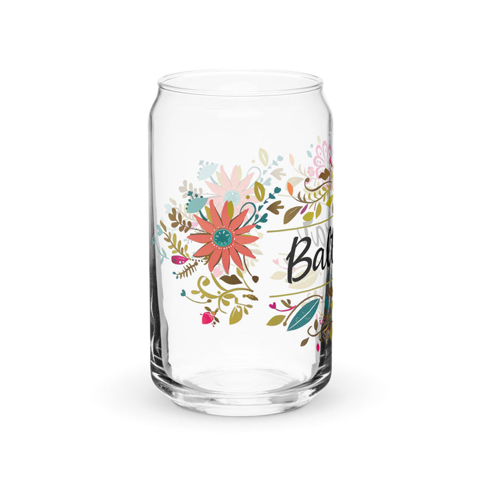 Baltazar Exclusive Name Art Piece Can - Shaped Glass Home Office Work Mexican Spanish Pride Gift Cup One - Of - A - Kind Calligraphy Glass | B10 - Mexicada