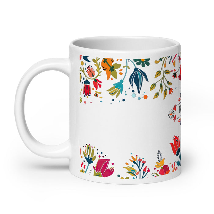 Baltazar Exclusive Name Art Piece Home Office Work Coffee Mug Mexican Spanish Pride Gift Cup One-Of-A-Kind Calligraphy White Glossy Mug | B1 Mexicada