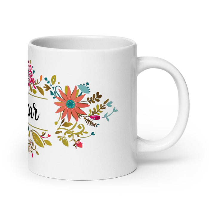 Baltazar Exclusive Name Art Piece Home Office Work Coffee Mug Mexican Spanish Pride Gift Cup One-Of-A-Kind Calligraphy White Glossy Mug | B10 Mexicada 20 oz