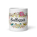 Baltazar Exclusive Name Art Piece Home Office Work Coffee Mug Mexican Spanish Pride Gift Cup One-Of-A-Kind Calligraphy White Glossy Mug | B10 Mexicada