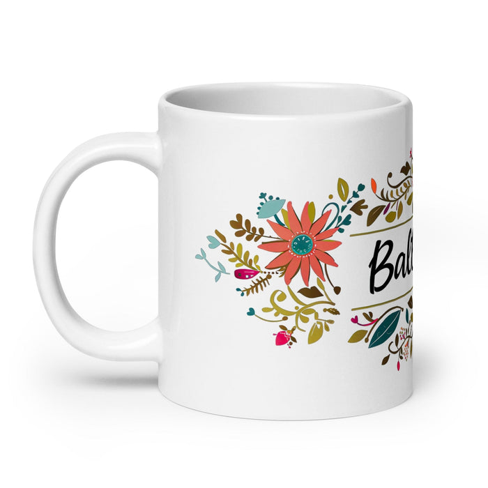 Baltazar Exclusive Name Art Piece Home Office Work Coffee Mug Mexican Spanish Pride Gift Cup One-Of-A-Kind Calligraphy White Glossy Mug | B10 Mexicada