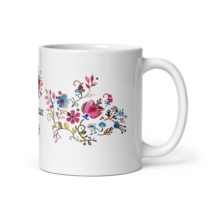 Baltazar Exclusive Name Art Piece Home Office Work Coffee Mug Mexican Spanish Pride Gift Cup One-Of-A-Kind Calligraphy White Glossy Mug | B12 Mexicada 11 oz