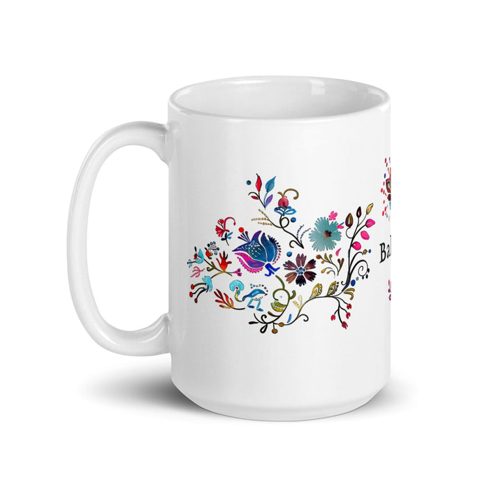 Baltazar Exclusive Name Art Piece Home Office Work Coffee Mug Mexican Spanish Pride Gift Cup One-Of-A-Kind Calligraphy White Glossy Mug | B12 Mexicada