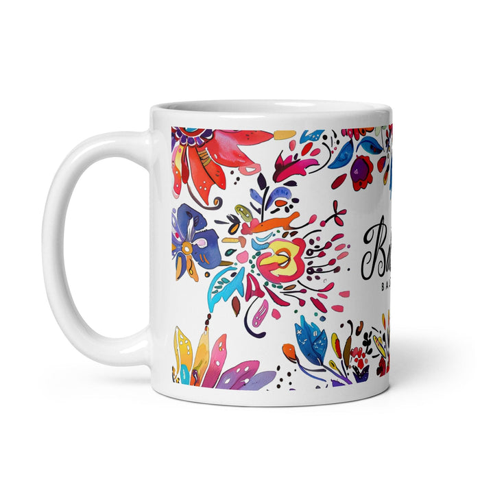 Baltazar Exclusive Name Art Piece Home Office Work Coffee Mug Mexican Spanish Pride Gift Cup One-Of-A-Kind Calligraphy White Glossy Mug | B13 Mexicada