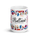 Baltazar Exclusive Name Art Piece Home Office Work Coffee Mug Mexican Spanish Pride Gift Cup One-Of-A-Kind Calligraphy White Glossy Mug | B13 Mexicada