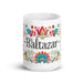 Baltazar Exclusive Name Art Piece Home Office Work Coffee Mug Mexican Spanish Pride Gift Cup One-Of-A-Kind Calligraphy White Glossy Mug | B20 Mexicada