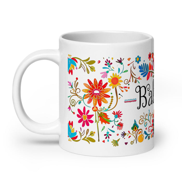 Baltazar Exclusive Name Art Piece Home Office Work Coffee Mug Mexican Spanish Pride Gift Cup One-Of-A-Kind Calligraphy White Glossy Mug | B20 Mexicada