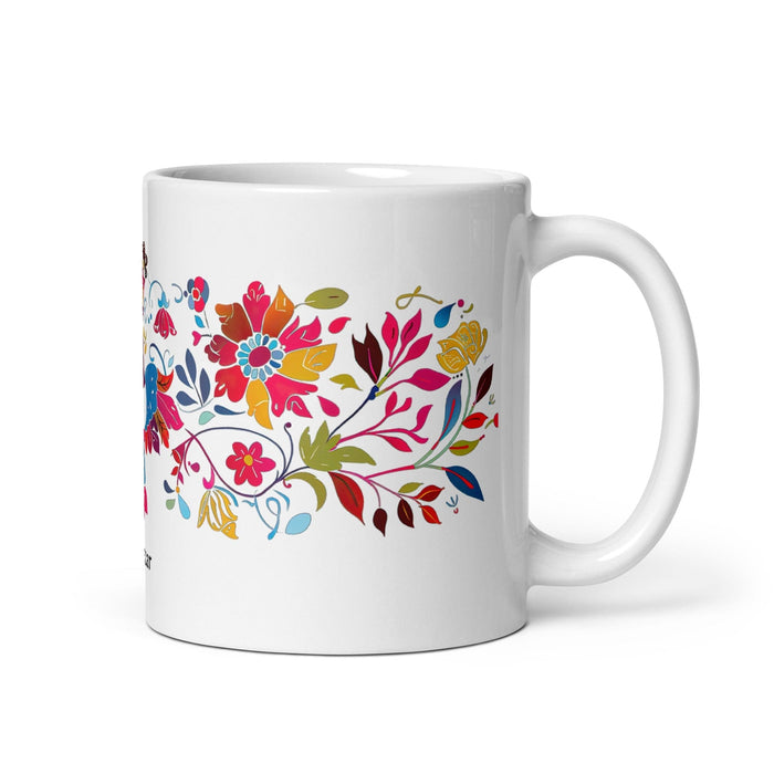 Baltazar Exclusive Name Art Piece Home Office Work Coffee Mug Mexican Spanish Pride Gift Cup One-Of-A-Kind Calligraphy White Glossy Mug | B22 Mexicada 11 oz