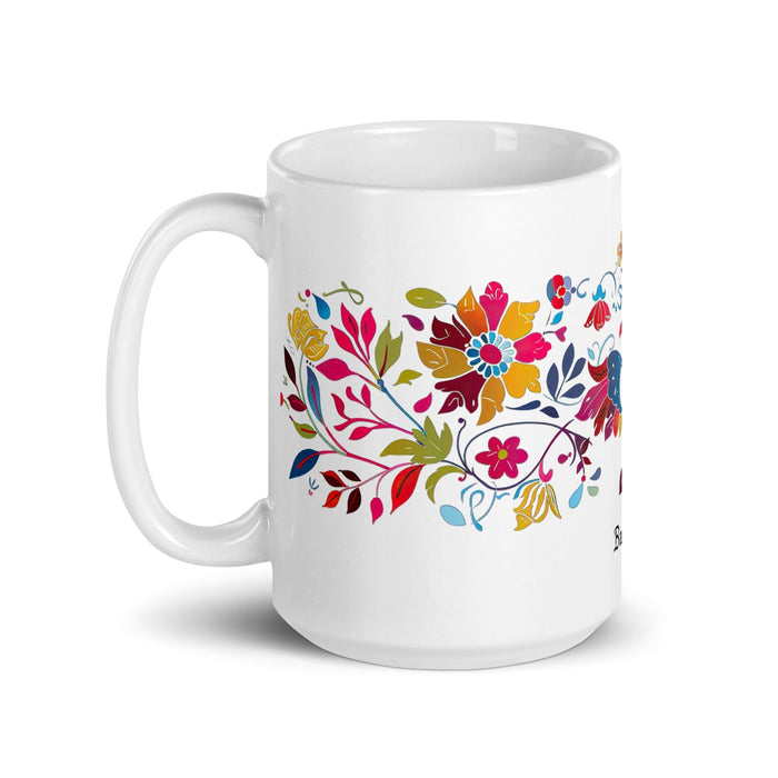 Baltazar Exclusive Name Art Piece Home Office Work Coffee Mug Mexican Spanish Pride Gift Cup One-Of-A-Kind Calligraphy White Glossy Mug | B22 Mexicada