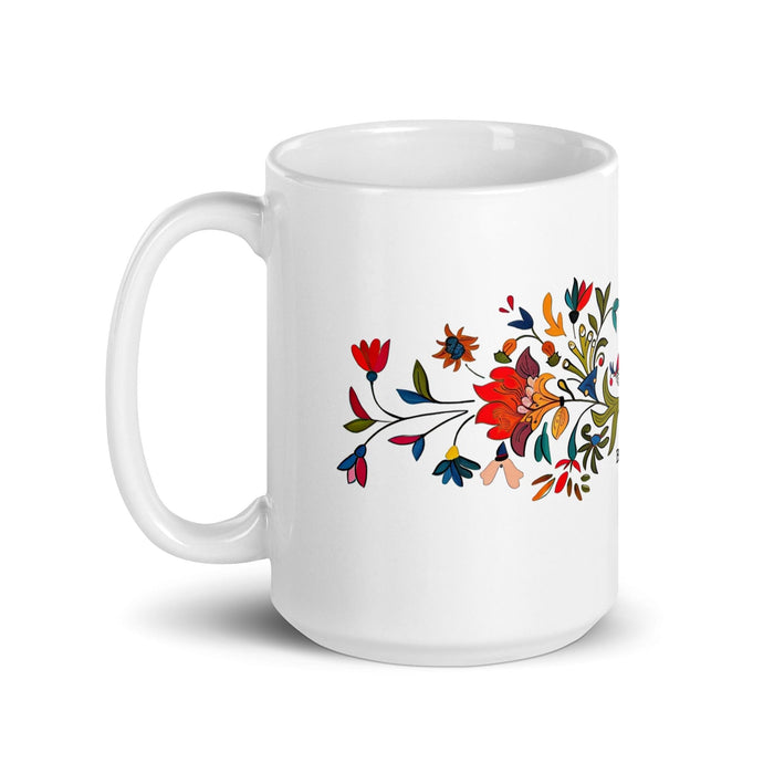 Baltazar Exclusive Name Art Piece Home Office Work Coffee Mug Mexican Spanish Pride Gift Cup One-Of-A-Kind Calligraphy White Glossy Mug | B25 Mexicada