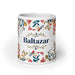 Baltazar Exclusive Name Art Piece Home Office Work Coffee Mug Mexican Spanish Pride Gift Cup One-Of-A-Kind Calligraphy White Glossy Mug | B26 Mexicada