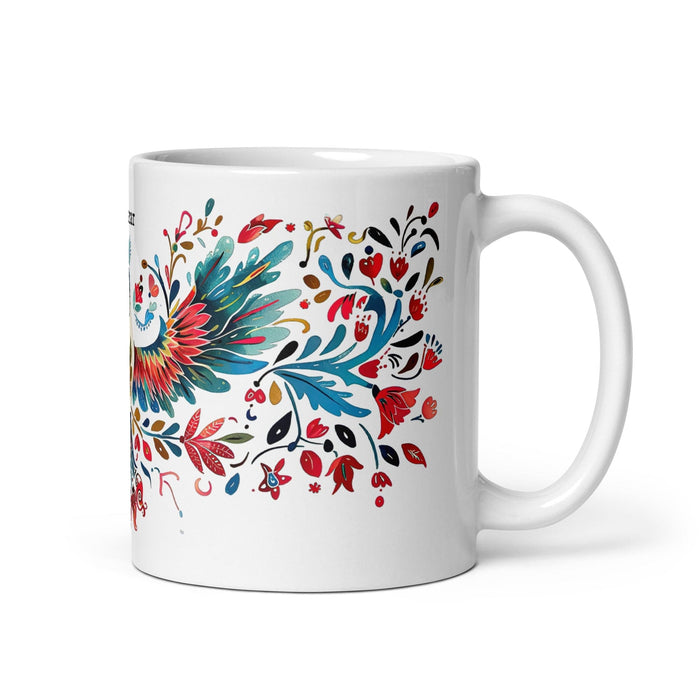 Baltazar Exclusive Name Art Piece Home Office Work Coffee Mug Mexican Spanish Pride Gift Cup One-Of-A-Kind Calligraphy White Glossy Mug | B29 Mexicada 11 oz