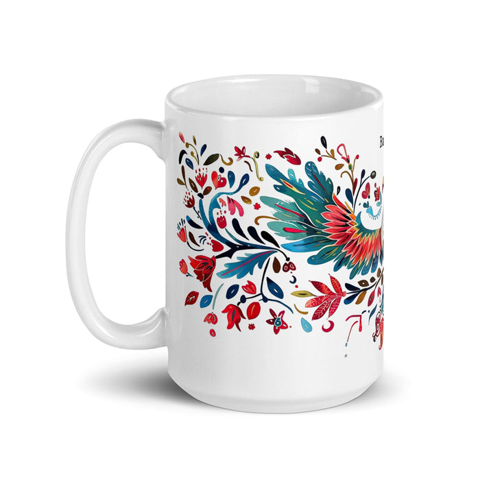 Baltazar Exclusive Name Art Piece Home Office Work Coffee Mug Mexican Spanish Pride Gift Cup One-Of-A-Kind Calligraphy White Glossy Mug | B29 Mexicada